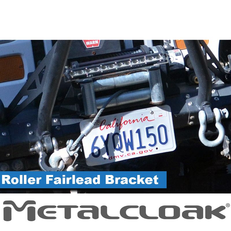 MetalCloak Roller Fairlead Bracket, CJ/YJ/TJ/LJ
