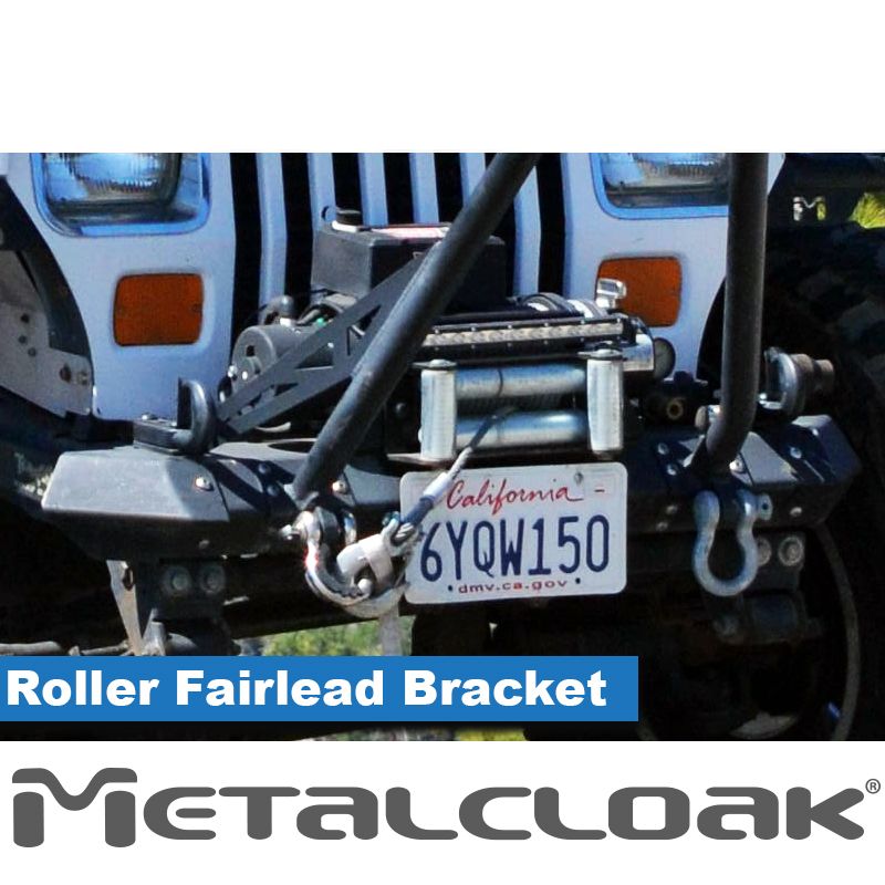 MetalCloak Roller Fairlead Bracket, CJ/YJ/TJ/LJ