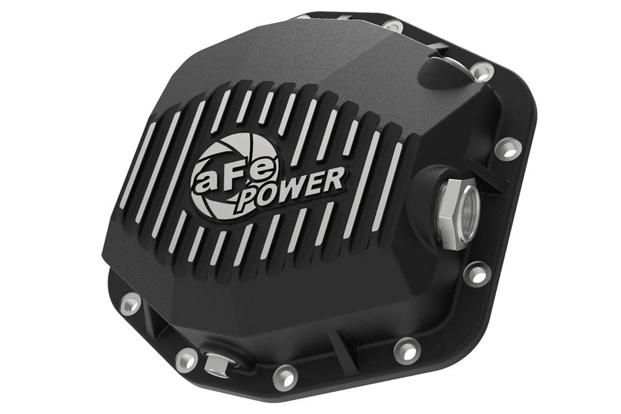 aFe POWER Pro Street Series Rear Differential Cover Black w/ Machined Fins