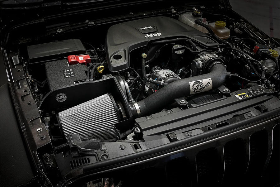 aFe POWER Magnum FORCE Stage-2 XP Cold Air Intake System Black w/ Pro DRY S Filter