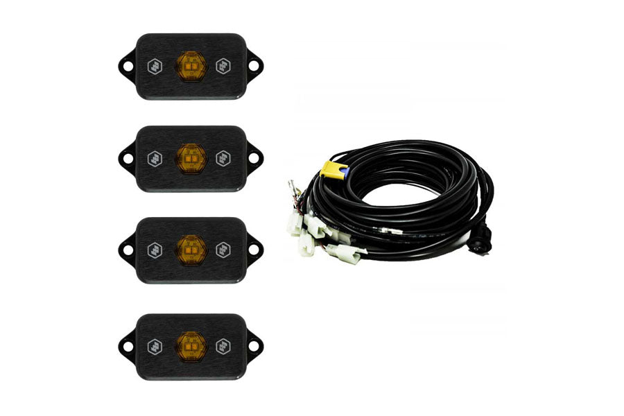 Baja Designs LED Rock Light Kit, Baja Amber