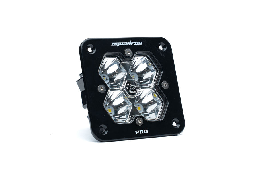 Baja Designs Squadron 2.0 Pro Flush Mount LED Auxiliary Light Spot, Clear