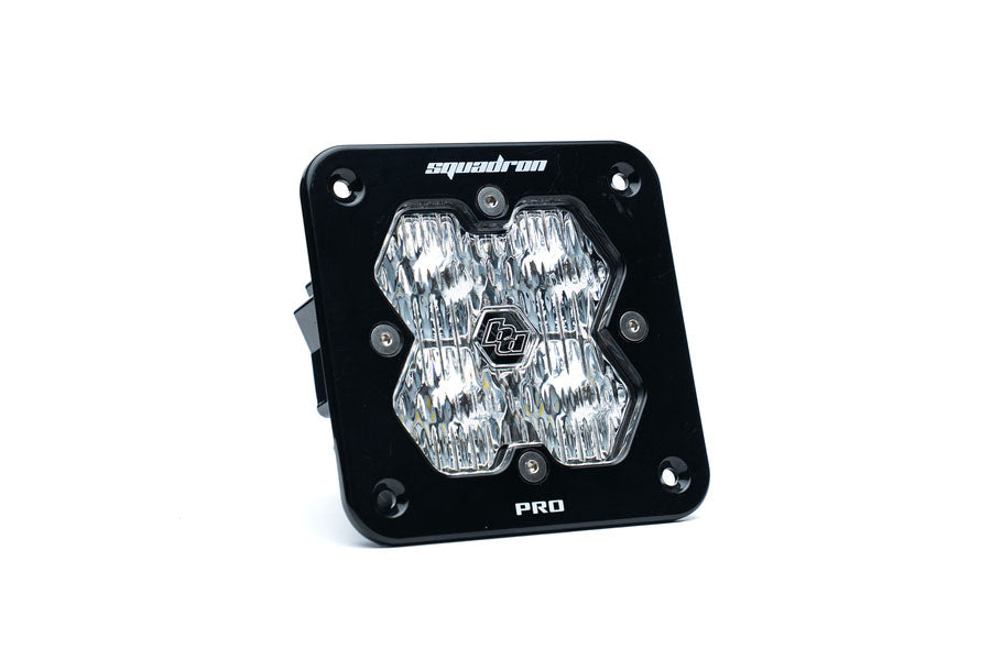 Baja Designs Squadron 2.0 Pro Flush Mount LED Auxiliary Light Wide Cornering, Clear