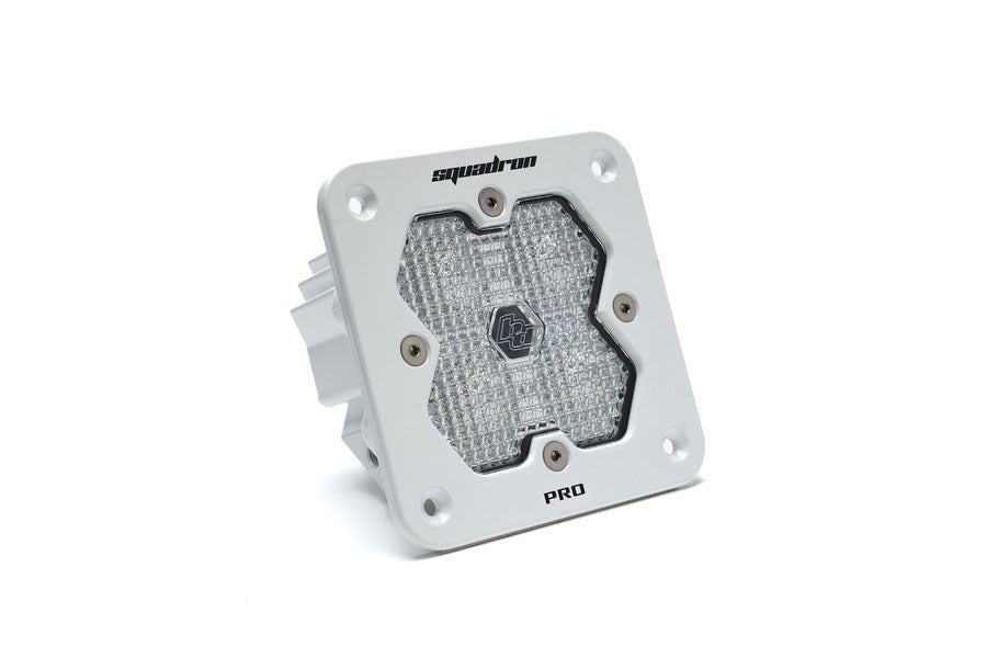 Baja Designs Squadron 2.0 Pro White Flush Mount LED Auxiliary Light Work/Scene, Clear