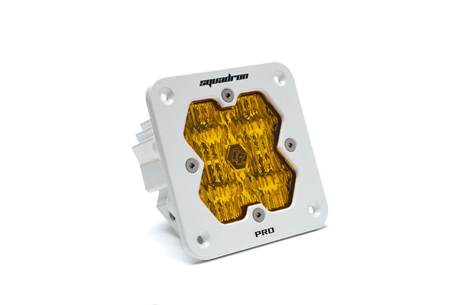 Baja Designs Squadron 2.0 Pro White Flush Mount LED Auxiliary Light Wide Cornering, Baja Amber