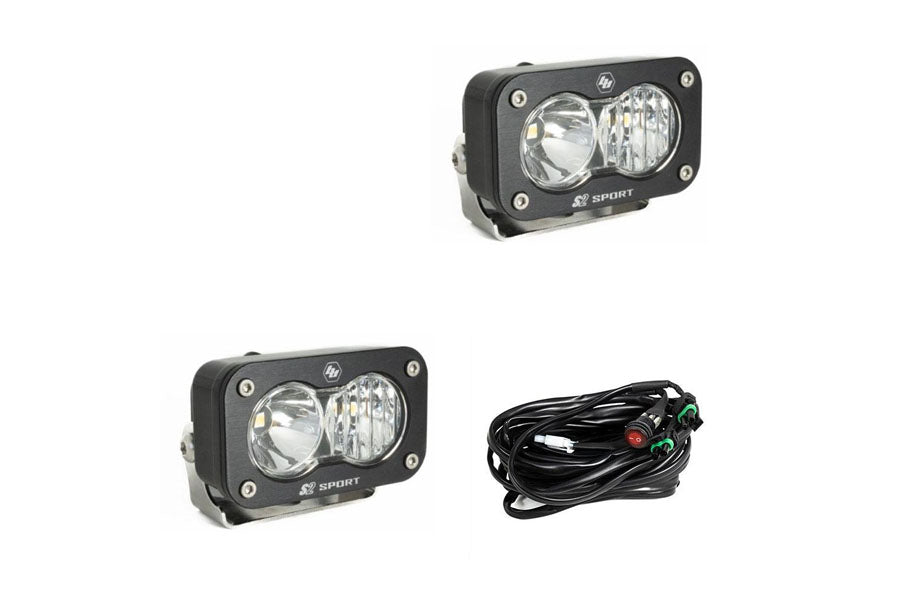 Baja Designs S2 Sport Driving/Combo LED Light Pods, Pair - Clear