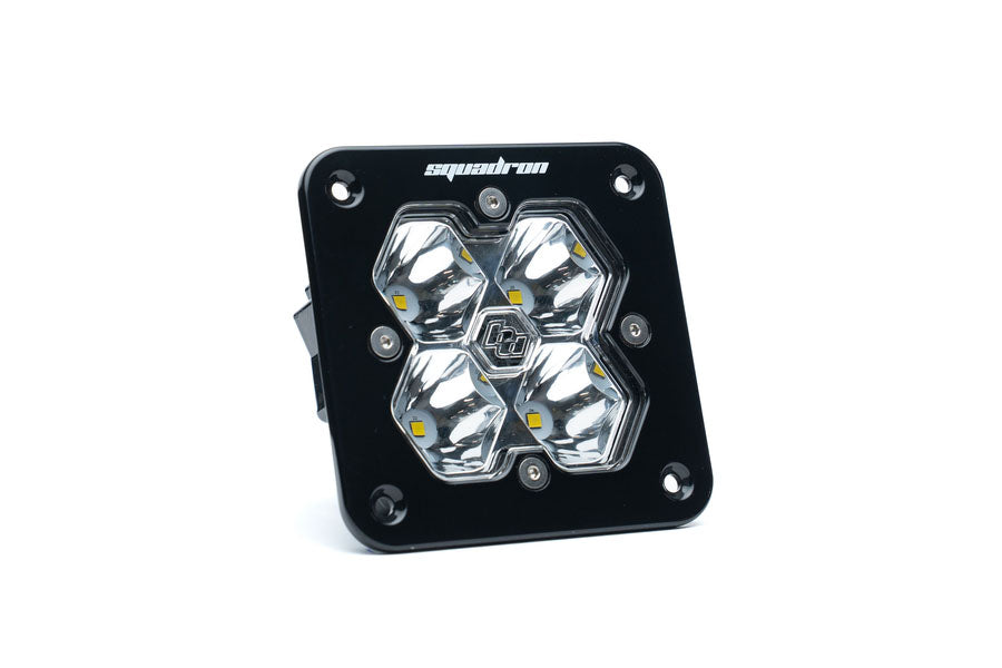 Baja Designs Squadron 2.0 Sport Flush Mount LED Auxiliary Light Spot, Clear