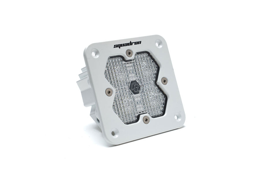 Baja Designs Squadron 2.0 Sport White Flush Mount LED Auxiliary Light Work/Scene, Clear