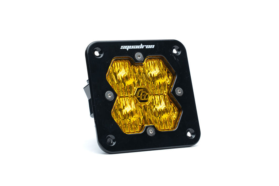 Baja Designs Squadron 2.0 Sport Flush Mount LED Auxiliary Light Wide Cornering, Baja Amber