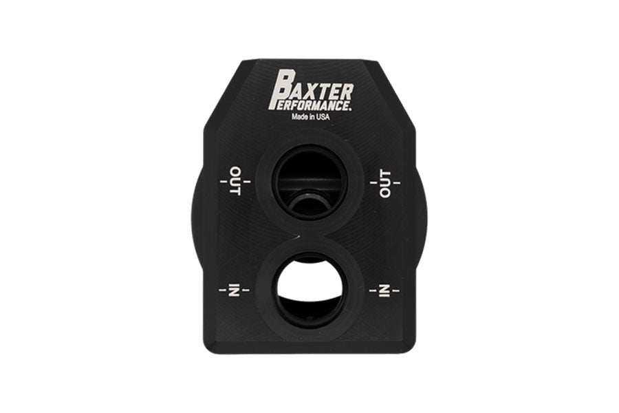 Baxter Performance Universal 6-Port Remote Oil Filter Mount
