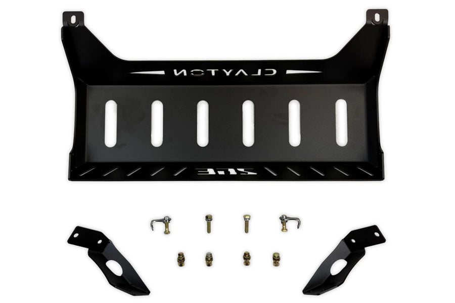 Clayton Off Road Muffler Skid Plate - Black Powder Coat