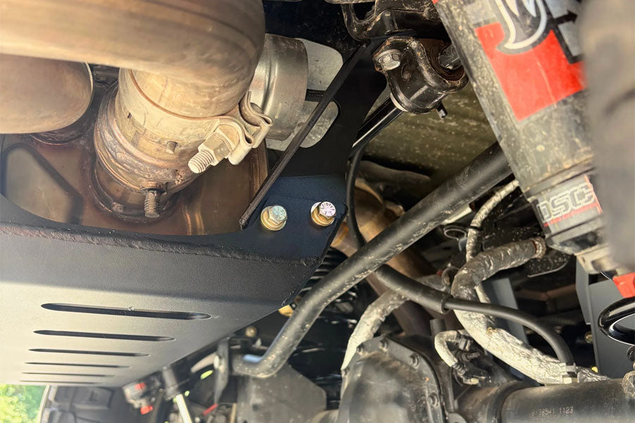 Clayton Off Road Muffler Skid Plate - Black Powder Coat