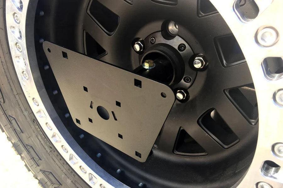 EVO Manufacturing License Plate Relocate/Rotopax Can Mount