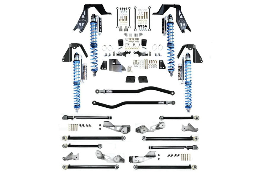 EVO Manufacturing NV2514 High Clearance Pro PLUS Long Arm Lift Kit w/ Comp Adjusters - BLACK