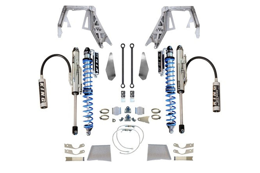 EVO Manufacturing Front Double Throwdown Coilover Bypass - Black