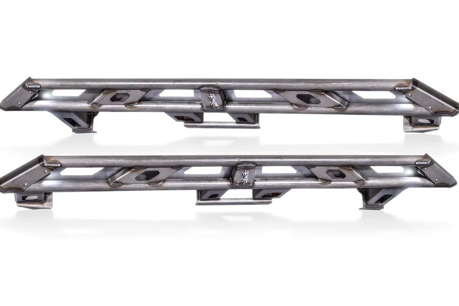 EVO Manufacturing RockSlider Set - Step Plates, Rock Light Kit, Weld On