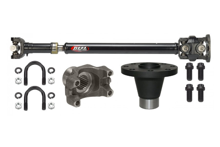 J.E. Reel Rubicon 2.0L Turbo 241 Roctrac T/C 1350 Heavy Duty Front Driveshaft with Double Cardan Joint, 2 or 4 Door Automatic Transmission Reel Driveline