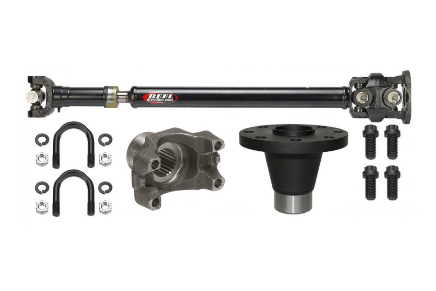J.E. Reel Rubicon 1350 Heavy Duty Front Driveshaft with Double Cardan Joint, Manual Transmission Reel Driveline