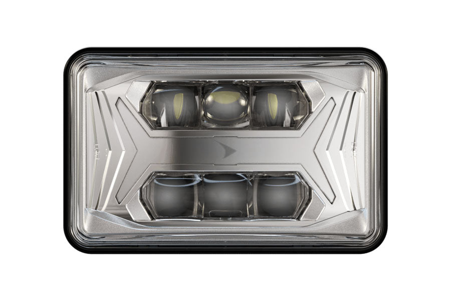 JW Speaker 8800 EVO-X 12-24V DOT/ECE LED RHT Asymmetric Low Beam Headlight with Chrome Bezel