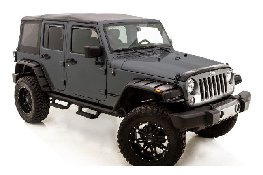 Lund Rx-Rivet Style Smooth Fender Flares - 4pc, Black