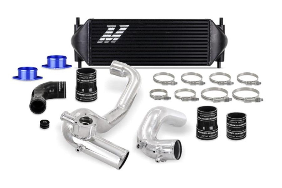Mishimoto Performance Intercooler Kit, Black Core, Silver Pipes