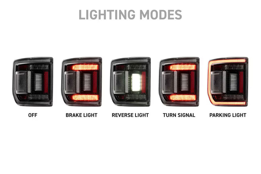 Morimoto XB LED Low Profile Tail Lights Set - Smoked