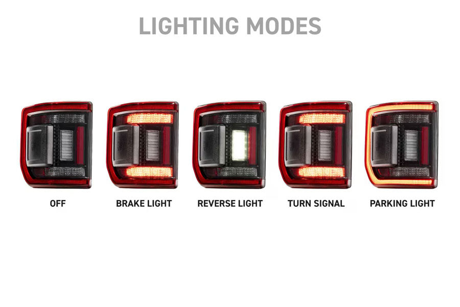 Morimoto XB LED Low Profile Tail Lights Set - Red