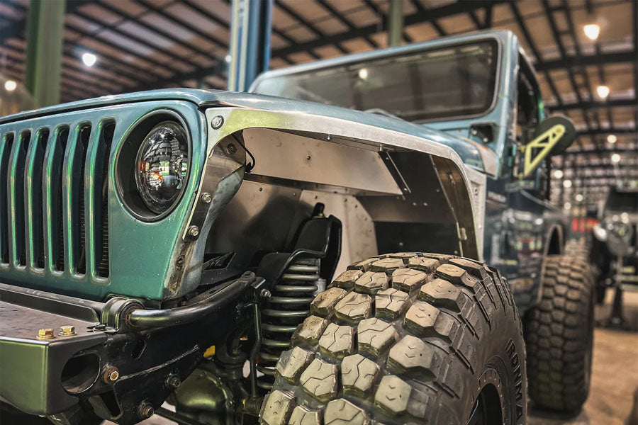Motobilt Hatchet High Line Front Fenders 2in Flare - Bare