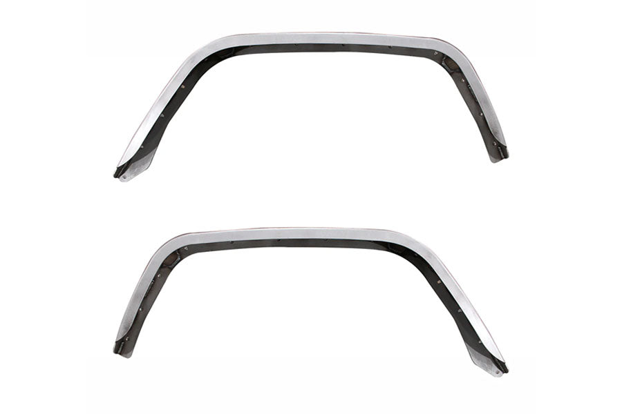 Motobilt Crusher Rear Fender Flares - Bare Steel