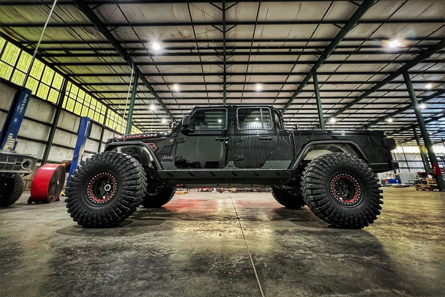 Motobilt Crusher Rear Fender Flares - Bare Steel