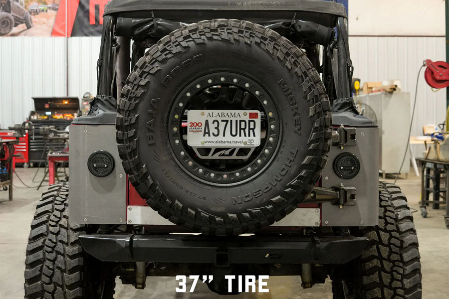 Motobilt Body Mount Tire Carrier - 8 x 6.5in