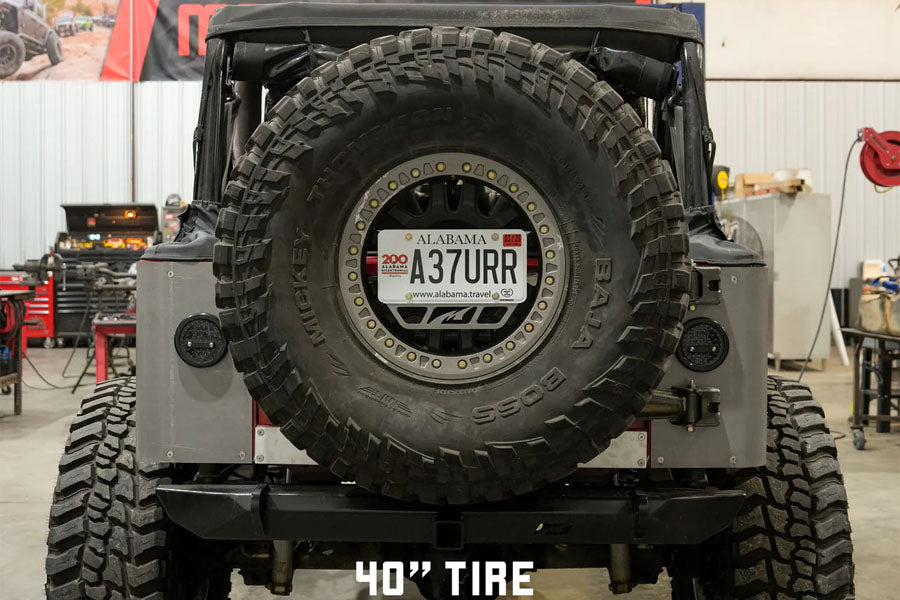 Motobilt Body Mount Tire Carrier - 8 x 6.5in