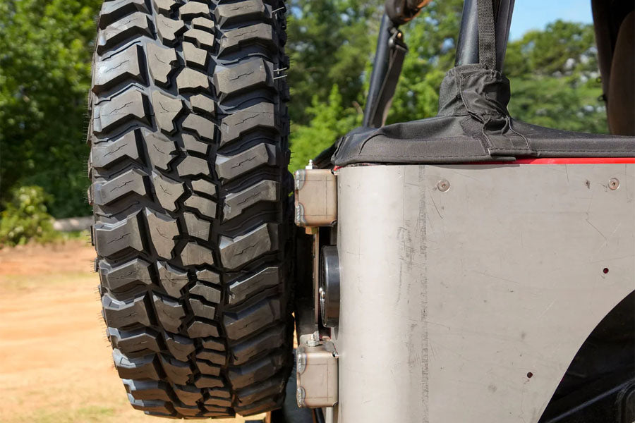 Motobilt Body Mount Tire Carrier - 8 x 6.5in