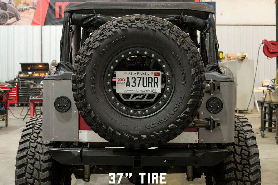 Motobilt Body Mount Tire Carrier - 5 x 4.5in