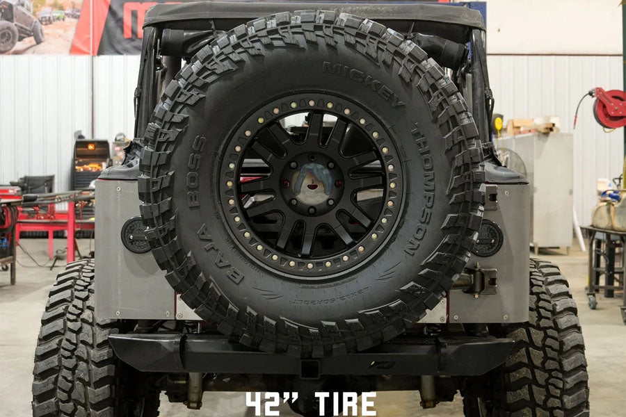 Motobilt Body Mount Tire Carrier - 5 x 4.5in