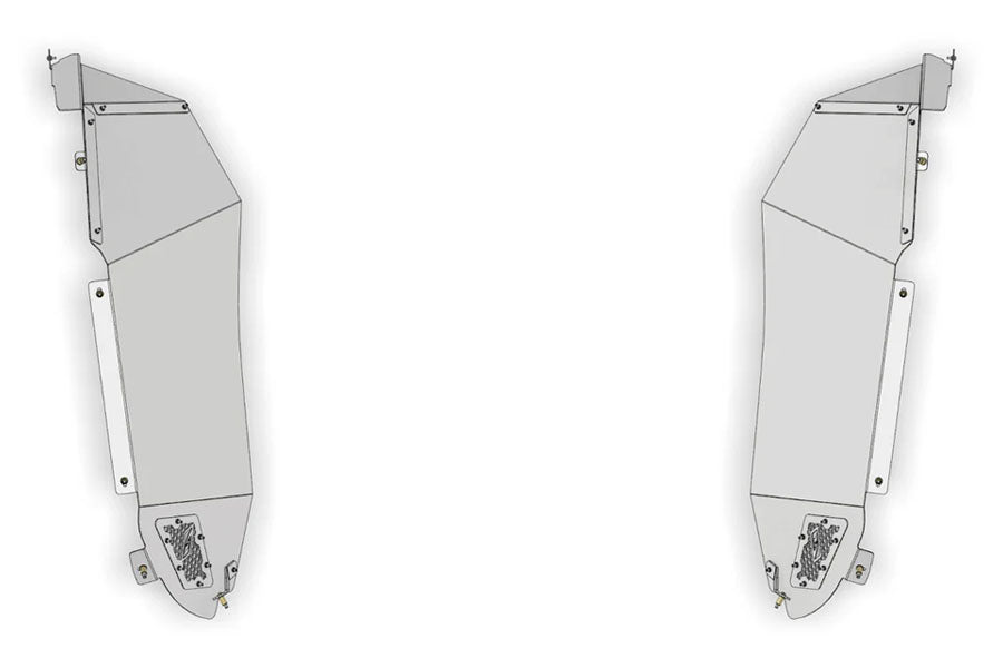 Motobilt High Clearance Front Inner Fenders for 40in+ Tires - Blank