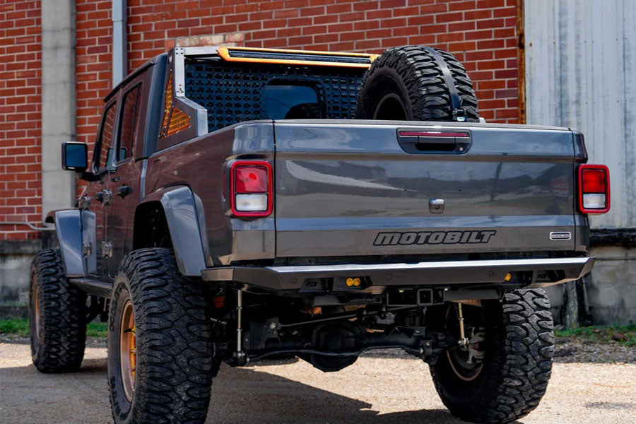 Motobilt Tomahawk High Clearance Rear Bumper - Bare Steel