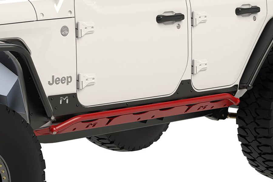 MetalCloak Overline Rocker Rail, Black Powder Coat - Pair