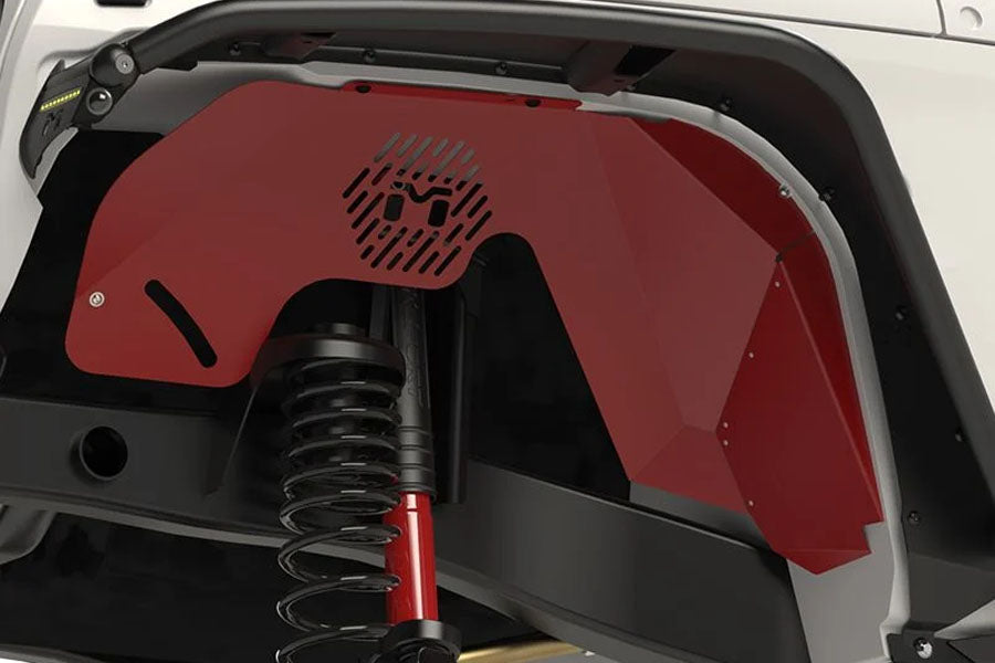 MetalCloak Hi-Clearance Replacement Inner Fender Front Set - Black Powder Coat