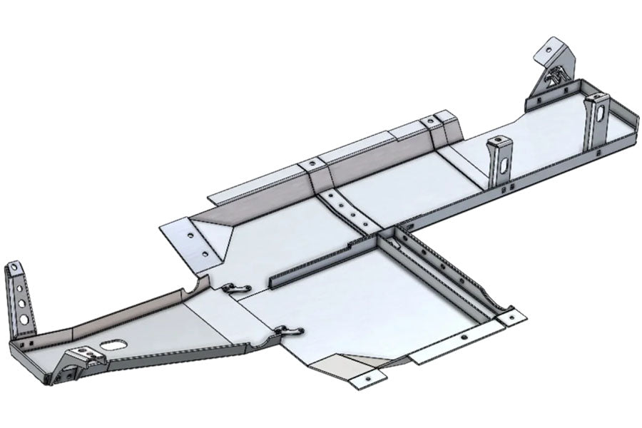 Next Venture Motorsports Aluminum Belly Skids - Bare