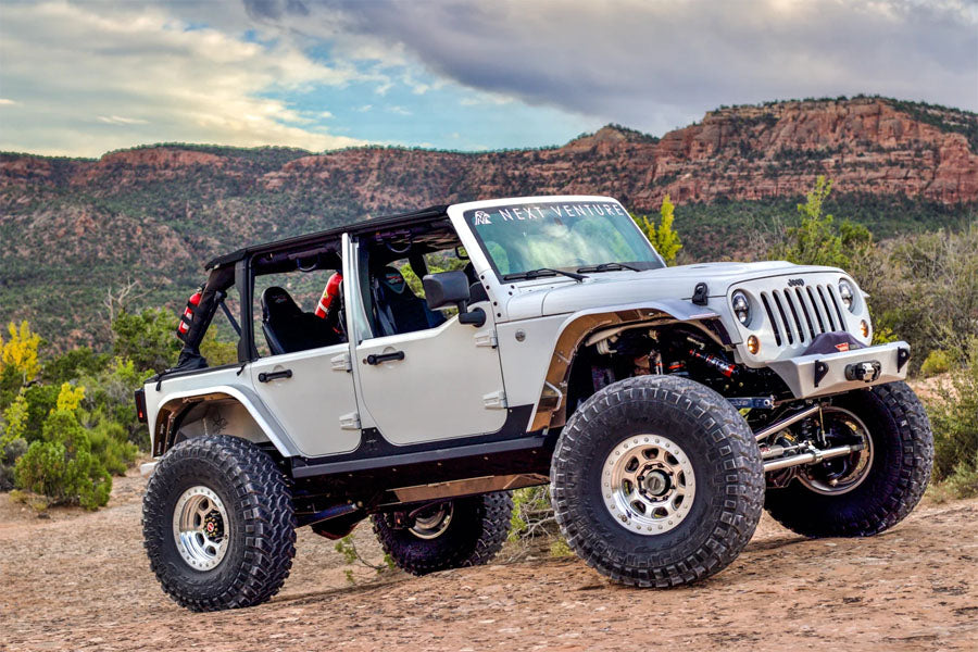 Next Venture Motorsports Aluminum High Line Rear Fender Flares Pair w/ Corner Armor