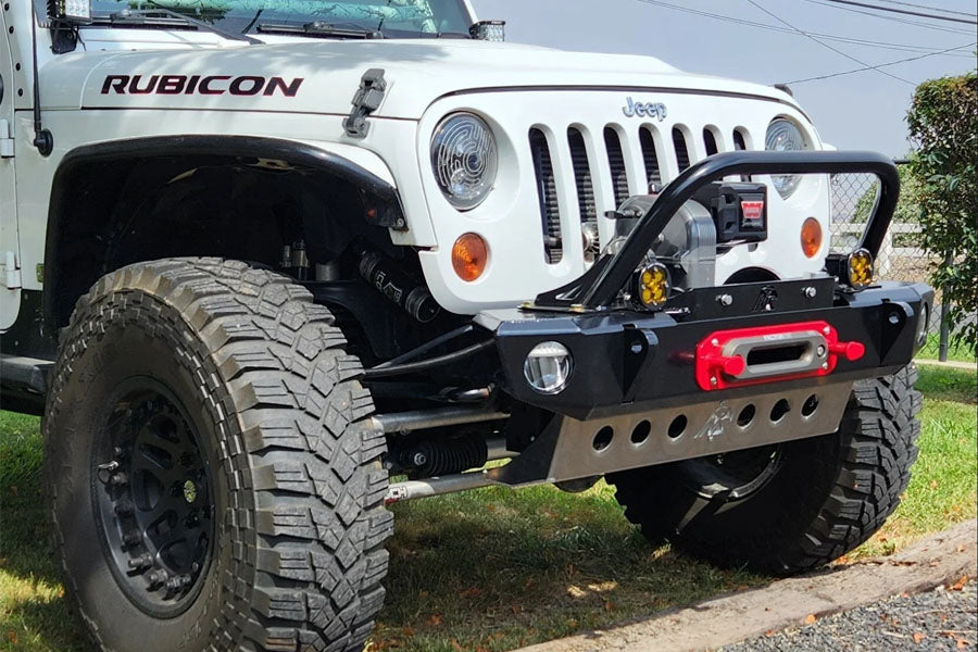 Next Venture Motorsports 8274 Aluminum Adventure Front Bumper & Lower Skid Plate - Bare