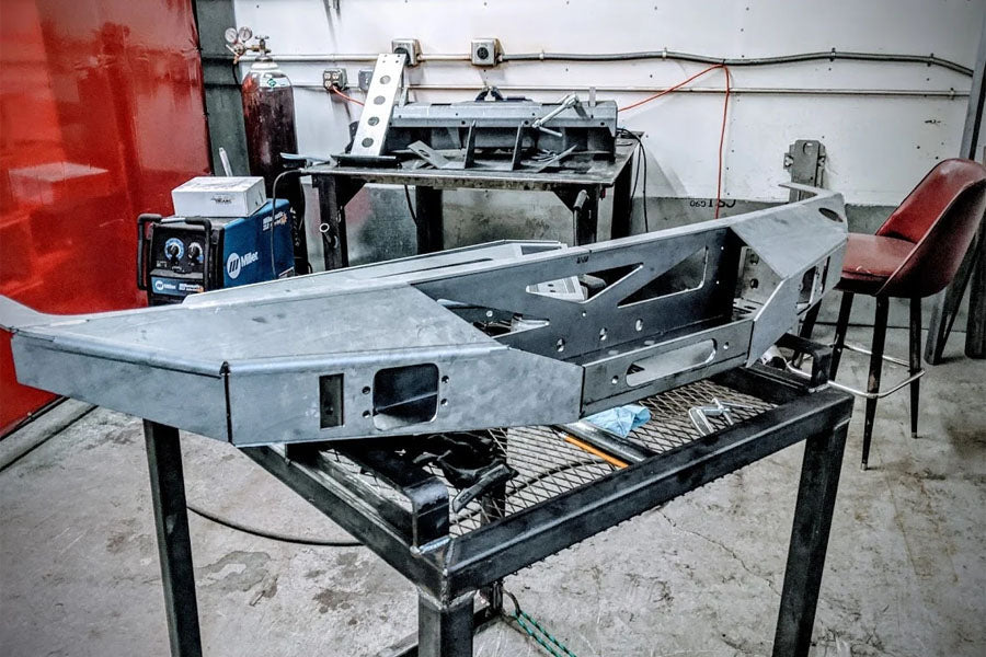Next Venture Motorsports Scout Series Rear Winch Bumper - Bare w/ Backup-Sensor Cutouts
