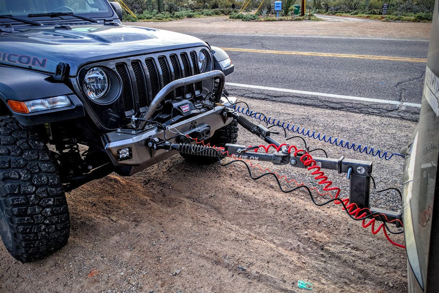 Next Venture Motorsports Steel Adventure Front Bumper & Lower Skid Plate w/ 7in Stinger - Bare