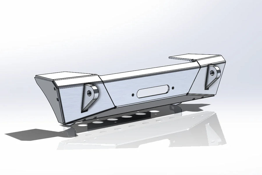 Next Venture Motorsports Featherweight Aluminum Front Stubby Bumper Only - Bare