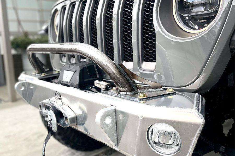 Next Venture Motorsports Aluminum Adventure Front Bumper Only w/ 7in Stinger - Bare