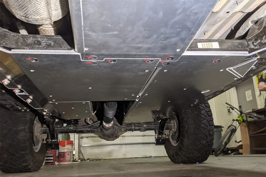 Next Venture Motorsports Aluminum Belly Skid w/ Rear Exhaust&DEF Skid - Bare