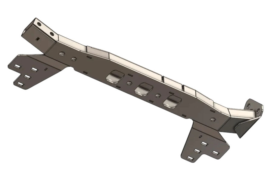 Next Venture Motorsports HD Transmission Crossmember w/ RK Tie-Ins - Silver Zinc Plating
