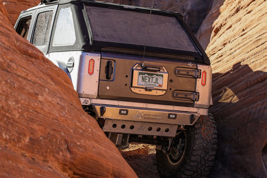 Next Venture Motorsports Rear Aluminum Frame Chop Bumper w/ Baja S2 Cutouts - Bare