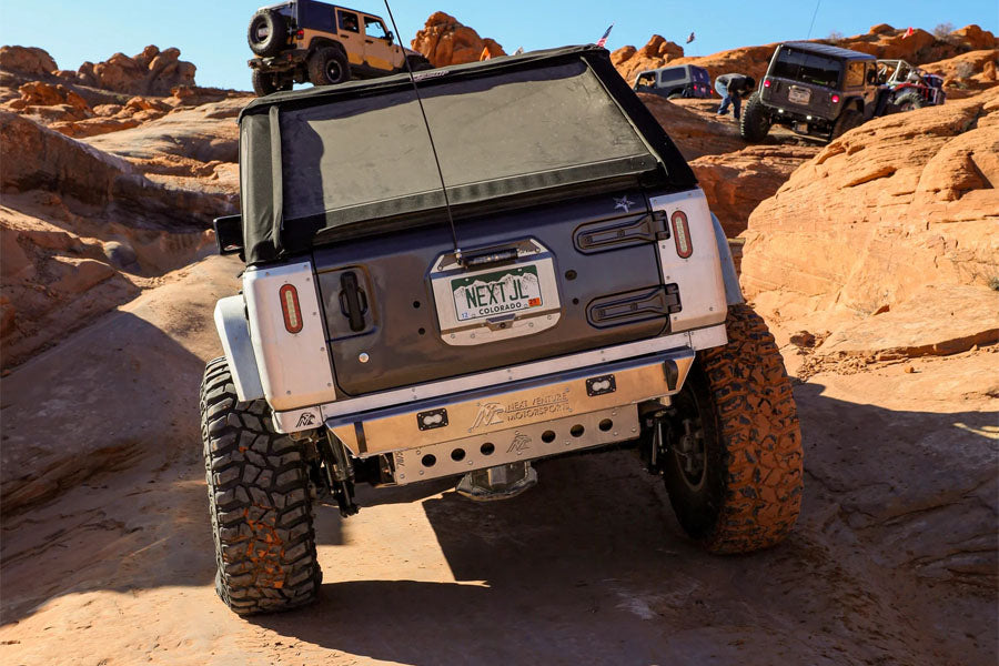 Next Venture Motorsports Rear Aluminum Frame Chop Bumper w/ Baja S2 Cutouts - Bare